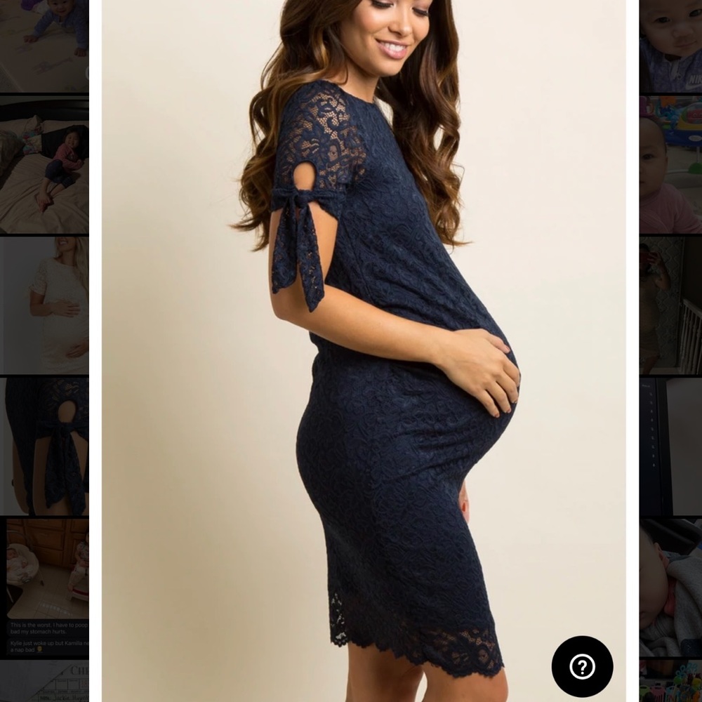 Pinkblush Maternity Lace Dress
